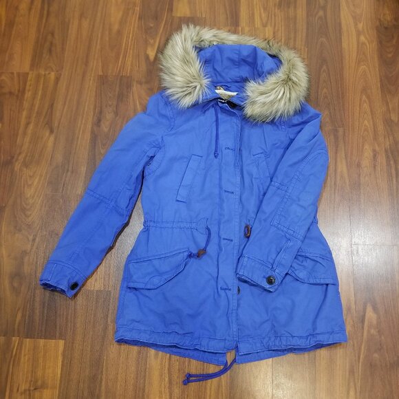 Ladies' Gap Faux Fur Trim Hooded Parka, Size XS, VGUC - Picture 4 of 11